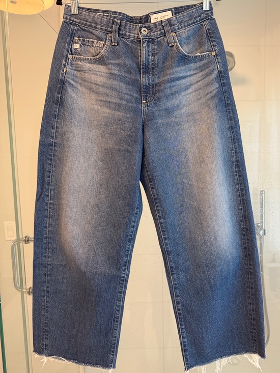 Ag Adriano Goldschmied Denim - AG Hattie Crop High Rise Barrel Jean